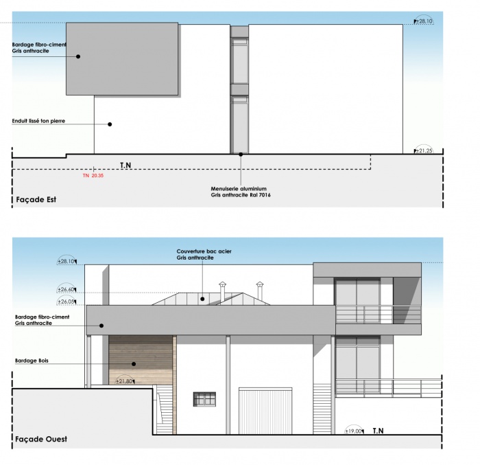 Extension contemporaine et rnovation d'une maison individuelle : 2