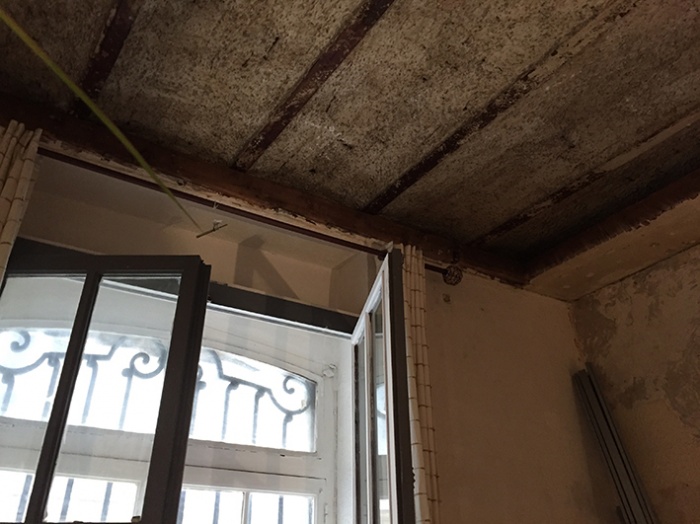 Restructuration d'un appartement bordelais. : chantier